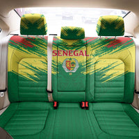 Senegal Rugby Back Car Seat Cover Lion With Coat Of Arms - African Pattern