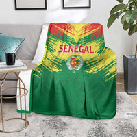 Senegal Rugby Blanket Lion With Coat Of Arms - African Pattern