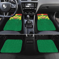 Senegal Rugby Car Mats Lion With Coat Of Arms - African Pattern