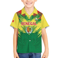 Senegal Rugby Custom Hawaiian Shirt Lion With Coat Of Arms - African Pattern