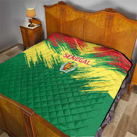 Senegal Rugby Quilt Lion With Coat Of Arms - African Pattern