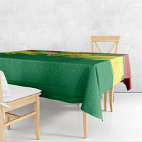 Senegal Rugby Tablecloth Lion With Coat Of Arms - African Pattern