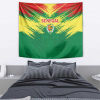 Senegal Rugby Tapestry Lion With Coat Of Arms - African Pattern