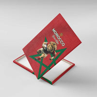 Morocco Rugby Custom Canvas Wall Art Lion Mascot Green Star