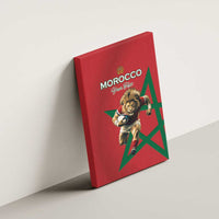 Morocco Rugby Custom Canvas Wall Art Lion Mascot Green Star
