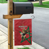 Morocco Rugby Custom Garden Flag Lion Mascot Green Star
