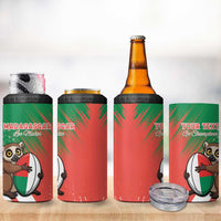 Madagascar Rugby Custom 4 in 1 Can Cooler Tumbler Go Les Makis - Wonder Print Shop