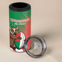Madagascar Rugby Custom 4 in 1 Can Cooler Tumbler Go Les Makis - Wonder Print Shop