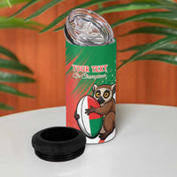 Madagascar Rugby Custom 4 in 1 Can Cooler Tumbler Go Les Makis - Wonder Print Shop