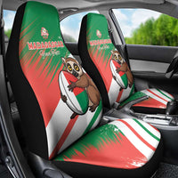 Madagascar Rugby Custom Car Seat Cover Go Les Makis - Wonder Print Shop