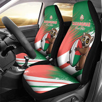 Madagascar Rugby Custom Car Seat Cover Go Les Makis - Wonder Print Shop