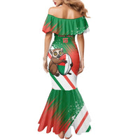 Madagascar Rugby Custom Family Matching Mermaid Dress and Hawaiian Shirt Go Les Makis - Wonder Print Shop