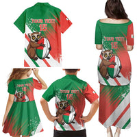 Madagascar Rugby Custom Family Matching Puletasi and Hawaiian Shirt Go Les Makis - Wonder Print Shop