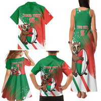 Madagascar Rugby Custom Family Matching Tank Maxi Dress and Hawaiian Shirt Go Les Makis - Wonder Print Shop