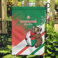 Madagascar Rugby Custom Garden Flag Go Les Makis - Wonder Print Shop