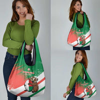 Madagascar Rugby Custom Grocery Bag Go Les Makis - Wonder Print Shop