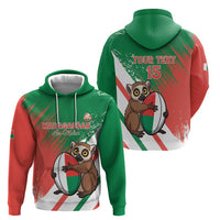 Madagascar Rugby Custom Hoodie Go Les Makis - Wonder Print Shop