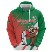 Madagascar Rugby Custom Hoodie Go Les Makis - Wonder Print Shop