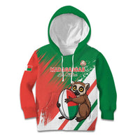 Madagascar Rugby Custom Kid Hoodie Go Les Makis - Wonder Print Shop