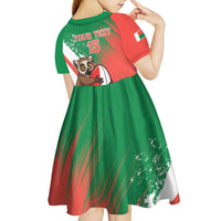 Madagascar Rugby Custom Kid Short Sleeve Dress Go Les Makis - Wonder Print Shop