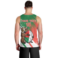 Madagascar Rugby Custom Men Tank Top Go Les Makis - Wonder Print Shop