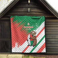Madagascar Rugby Custom Quilt Go Les Makis - Wonder Print Shop