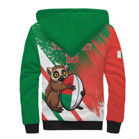 Madagascar Rugby Custom Sherpa Hoodie Go Les Makis - Wonder Print Shop