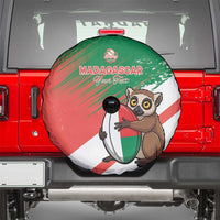 Madagascar Rugby Custom Spare Tire Cover Go Les Makis - Wonder Print Shop