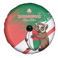 Madagascar Rugby Custom Spare Tire Cover Go Les Makis - Wonder Print Shop