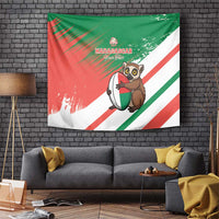 Madagascar Rugby Custom Tapestry Go Les Makis - Wonder Print Shop