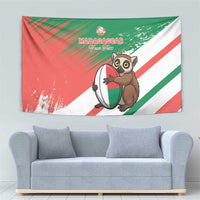 Madagascar Rugby Custom Tapestry Go Les Makis - Wonder Print Shop