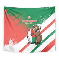 Madagascar Rugby Custom Tapestry Go Les Makis - Wonder Print Shop