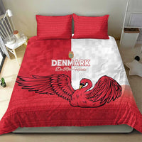 Denmark Football Bedding Set Red and Whites Scandinavia Pattern - Wonder Print Shop