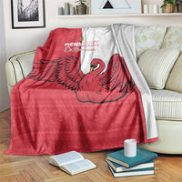 Denmark Football Blanket Red and Whites Scandinavia Pattern - Wonder Print Shop