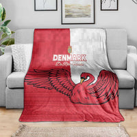 Denmark Football Blanket Red and Whites Scandinavia Pattern - Wonder Print Shop
