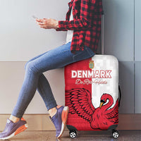 Denmark Football Luggage Cover Red and Whites Scandinavia Pattern - Wonder Print Shop