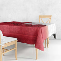 Denmark Football Tablecloth Red and Whites Scandinavia Pattern - Wonder Print Shop