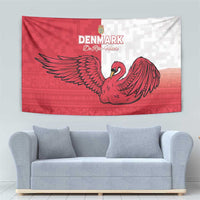 Denmark Football Tapestry Red and Whites Scandinavia Pattern - Wonder Print Shop