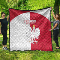 Poland Football Quilt White-Reds Floral Polish Pattern - Wonder Print Shop