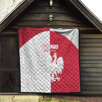 Poland Football Quilt White-Reds Floral Polish Pattern - Wonder Print Shop