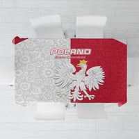 Poland Football Tablecloth White-Reds Floral Polish Pattern - Wonder Print Shop