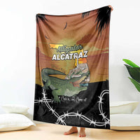 Alligator Alcatraz Blanket Prison Florida Everglades - Wonder Print Shop