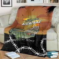 Alligator Alcatraz Blanket Prison Florida Everglades - Wonder Print Shop