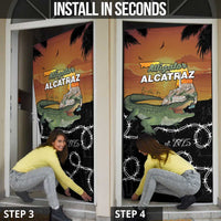 Alligator Alcatraz Door Cover Prison Florida Everglades - Wonder Print Shop