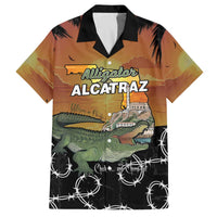 Alligator Alcatraz Family Matching Off The Shoulder Long Sleeve Dress and Hawaiian Shirt Prison Florida Everglades - Wonder Print Shop