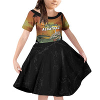 Alligator Alcatraz Family Matching Off Shoulder Short Dress and Hawaiian Shirt Prison Florida Everglades - Wonder Print Shop