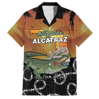 Alligator Alcatraz Family Matching Off Shoulder Short Dress and Hawaiian Shirt Prison Florida Everglades - Wonder Print Shop