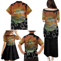 Alligator Alcatraz Family Matching Puletasi and Hawaiian Shirt Prison Florida Everglades - Wonder Print Shop