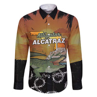 Alligator Alcatraz Family Matching Short Sleeve Bodycon Dress and Hawaiian Shirt Prison Florida Everglades - Wonder Print Shop