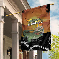 Alligator Alcatraz Garden Flag Prison Florida Everglades - Wonder Print Shop